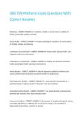 IDIS 199 Midterm Exam Questions With Correct Answers