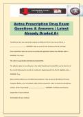 Aetna Prescription Drug Exam Questions & Answers &vert; Latest Already Graded A&plus;