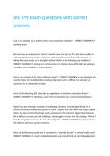 idis 199 exam questions with correct answers