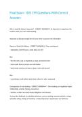 Final Exam - IDIS 199 Questions With Correct Answers