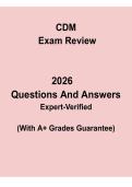 CDM Exam Review PDF &vert; Certified Dietary Manager Exam Practice & Study Guide