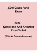 CDM Cases Part I PDF &vert; Certified Dietary Manager Case Study Practice & Exam Guide