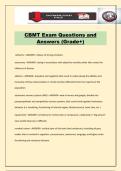 CBMT Exam Questions and Answers &lpar;Grade&plus;&rpar;