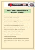 CBMT Exam Questions and Answers &lpar;Grade&plus;&rpar;