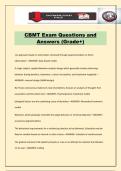CBMT Exam Questions and Answers &lpar;Grade&plus;&rpar;