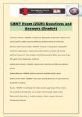 CBMT Exam &lpar;2026&rpar; Questions and Answers &lpar;Grade&plus;&rpar;