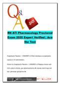RN ATI Pharmacology Proctored Exam &ndash; 120 Practice Questions on Drug Classes&comma; Adverse Effects & Medication Safety