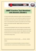 CBMT Practice Test Questions and Answers &lpar;Grade&plus;&rpar;