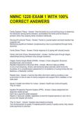 NMNC 1220 EXAM 1 WITH 100&percnt; CORRECT ANSWERS
