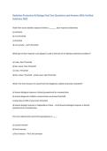 Radiation Protection & Biology Final Test Questions and Answers With Verified Solutions 2025&sol;2026&period; Exam Revision Questions And Correct Answers &vert; Graded A&plus; &vert; 2025&sol;2026&vert;
