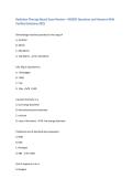 Radiation Therapy Board Exam Review &ndash; MOSBY Questions and Answers With Verified Solutions 2025&sol;2026&period; 