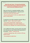 Hawaii Security Guard - Principal Exam&vert;&vert;Verified  Exam&excl;&excl;&excl;&vert;&vert; High-Yield Questions &Answers Rationales  Instant Download Pdf&vert;&vert;Newest Exam&excl;&excl;&excl;
