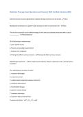 Radiation Therapy Exam Questions and Answers With Verified Solutions 2025&sol;2026&period; 