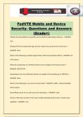 FedVTE Mobile and Device Security- Questions and Answers &lpar;Grade&plus;&rpar;