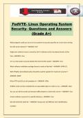 FedVTE- Linux Operating System Security- Questions and Answers &lpar;Grade A&plus;&rpar;