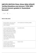 NRP 8TH EDITION FINAL EXAM 2026 UPDATE Verified Questions And Answers &vert; With 100&percnt; Correct Answers graded A&plus; Guaranteed Success&excl;&excl;