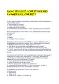 NMNC 1220 QUIZ 1 QUESTIONS AND ANSWERS ALL CORRECT