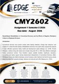 CMY2602 Assignment 1 &lpar;ANSWERS&rpar; Semester 2 2026 - DISTINCTION GUARANTEED