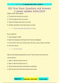 SDI Final Exam Questions and Answers  &vert; Latest Update 2024&sol;2025
