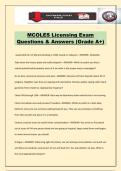 MCOLES Licensing Exam Questions & Answers &lpar;Grade A&plus;&rpar;