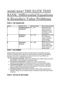 2026&sol;2027 Complete Test Bank&colon; Differential Equations & Boundary-Value Problems &lpar;Zill 9th&sol;10th Ed&rpar; &vert; M427J
