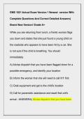 EMS 1021 Actual Exam Version 1 Newest  version With  Complete Questions And Correct Detailed Answers&vert;  Brand New Version&excl; Grade A&plus; 