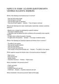 NURS 3110 EXAM 1 ICLICKER QUESTIONS WITH VERIRIED ACCURATE ANSWERS