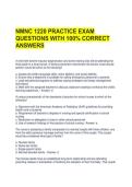 NMNC 1220 PRACTICE EXAM QUESTIONS WITH 100&percnt; CORRECT ANSWERS 