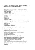 NURS 3110 EXAM 2 ICLICKER QUESTIONS WITH VERIRIED  ACCURATE ANSWERS