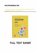Test bank for Principles of Taxation for Business and Investment Planning 2024 Edition 27th Edition with test questions and answers graded A&plus;