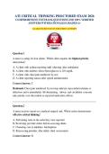 ATI CRITICAL THINKING PROCTORED EXAM 2026  COMPREHENSIVE TEST BANK QUESTIONS AND 100&percnt; VERIFIED  ANSWERS WITH RATIONALES GRADED A&plus;