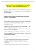 LMRT&colon; Final Exam with all Correct & 100&percnt; Verified Answers &vert;Latest Update &vert;Already Graded A&plus;