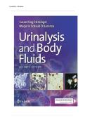 TEST BANK FOR Urinalysis and Body Fluids Seventh Edition by Susan King Strasinger&comma; Marjorie Schaub Di Lorenzo ISBN&colon; 978-0803675827 COMPLETE GUIDE ALL CHAPTERS COVERED 100&percnt; VERIFIED A&plus; GRADE ASSURED&excl;&excl;&excl;&excl;&excl;NEW LATEST UPDATE&excl;&excl;&excl;&excl;&excl;