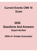 Current Events CNN 10 Exam Questions and Answers &vert; Study Guide PDF