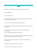BISC 261 Exam Questions and answers with complete solutions Latest Updated 2025 &vert; Verified
