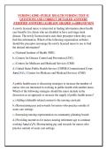 NURSING 4250E--PUBLIC HEALTH NURSING TEST &num;1  QUESTIONS AND CORRECT DETAILED ANSWERS  &lpar;VERIFIED ANSWERS&rpar; &vert;ALREADY GRADED A&plus;&vert;&vert;BRAND NEW
