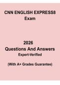 CNN English Express 8 Exam Questions and Answers &vert; Study Guide PDF
