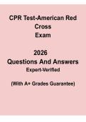 CPR Test Questions and Answers &vert; American Red Cross Study Guide PDF