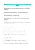 BISC 261 Exam Questions and answers with complete solutions Latest Updated 2025 &vert; Verified A&plus; Graded&period;   Test Questions With Correct Answers Graded A&plus; &vert; 2025&sol;2026&vert;  
