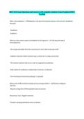 BISC 261 Exam Questions and answers with complete solutions Latest Updated 2025 &vert; Verified A&plus; Graded&period; Test Questions With Correct Answers Graded A&plus; &vert; 2025&sol;2026&vert;  