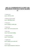 ARE 112 COMPREHENSIVE SCRIPT 2026 QUESTIONS WITH SOLUTIONS GRADED A&plus;