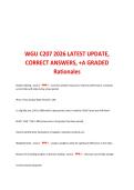 WGU C207 2026 Latest Update &vert; Complete Course Study Guide&comma; Questions & Answers &vert; A&plus; Prep