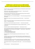 CAMRT Exam 1 with all Correct & 100&percnt; Verified Answers &vert;Actual Complete Exam &vert;Already Graded A&plus;