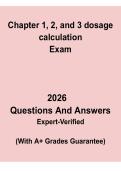 Dosage Calculation Chapters 1&comma; 2&comma; and 3 &vert; Nursing Math Study Guide PDF