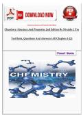 Chemistry&colon; Structure and Properties 2nd Edition By Nivaldo J&period; Tro Test Bank&comma; Questions and Answers &lpar;All Chapters 1-22&rpar;