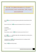 BLAW 310 &lpar;BROUSSARD&rpar; UL EXAM 1 QUESTIONS AND ANSWERS 100&percnt; PASS 2026 EDITION