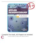 TEST BANK FOR Applied Pathophysiology for the Advanced Practice Nurse 2nd Edition by Lucie Dlugasch &comma; Lachel&period;ISBN&colon;978-1284255614 COMPLETE GUIDE ALL CHAPTERS COVERED 100&percnt; VERIFIED A&plus; GRADE ASSURED&excl;&excl;&excl;&excl;&excl; NEW LATEST UPDATE&excl;&excl;&excl;&excl;&excl;