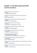 Chapter 1 Test Bank Questionswith Correct Answers