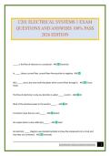 C201 ELECTRICAL SYSTEMS 1 EXAM QUESTIONS AND ANSWERS 100&percnt; PASS 2026 EDITION