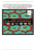 Full Test Bank&colon; Robbins & Cotran Pathologic Basis of Disease 11th Edition Test Bank &vert; Kumar&comma; Abbas&comma; Aster&comma; Debnath&comma; Das &vert; Complete Chapters 1&ndash;29 Exam Questions & Verified Answers &vert; Latest 2025&sol;26 Study Guide&vert; A&plus;